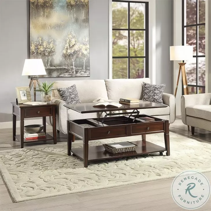 Malachi Walnut Square End Table
