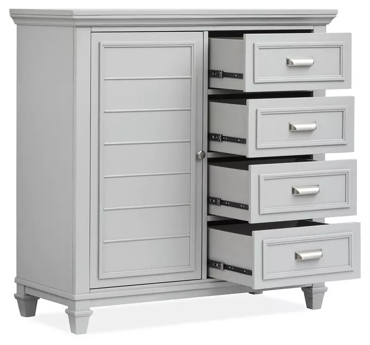 Harborwick Harbor Gray Panel Bedroom Set