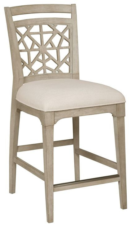 Essex Oyster Upholstered Counter Height Stool