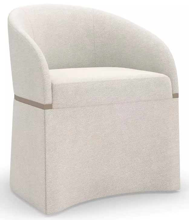 Daya Ivory Upholstered Arm Chair