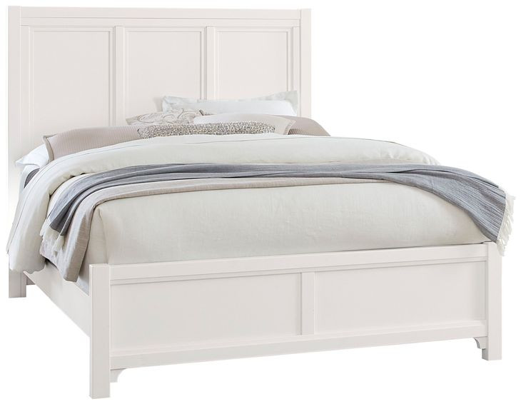 Cool Farmhouse White King Panel Bed