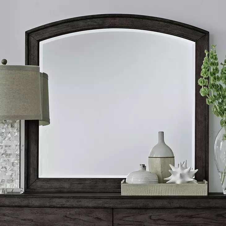 Avalon Coffee Bean Arched Dresser Mirror