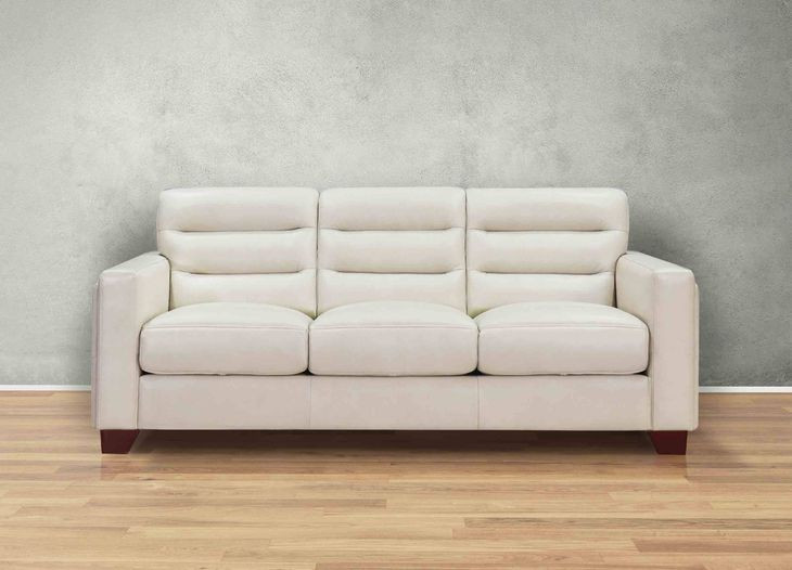 Montell Natural Leather 84" Sofa