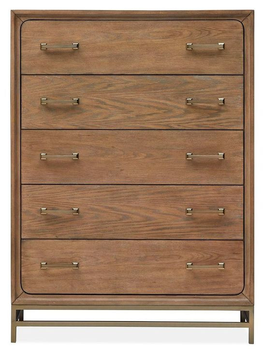 Fernholt Belgian Wheat and Coffee Bean 5 Drawer Chest