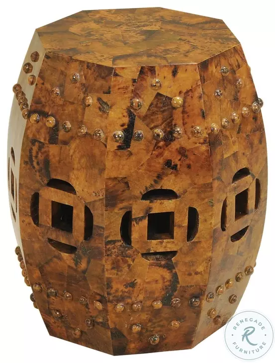 Qing Tiger Penshell Inlaid Accent Table