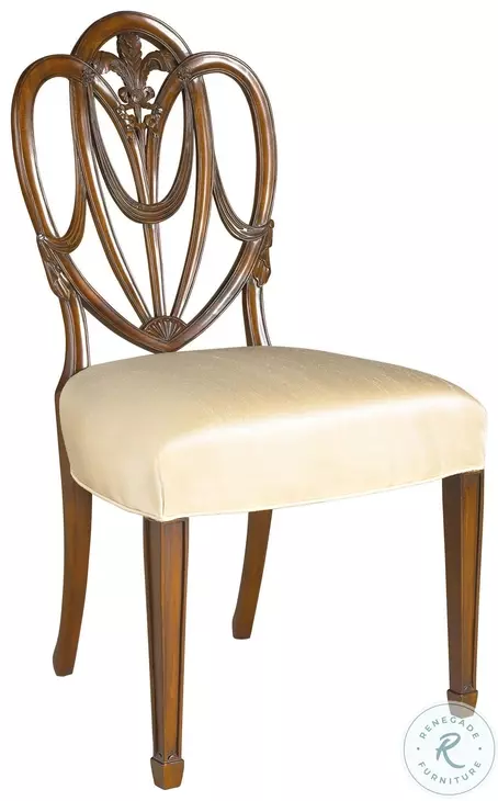 Heart Oyster Silk Side Chair