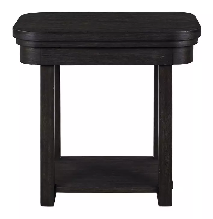 Weston Peppercorn Rectangular Chairside Table