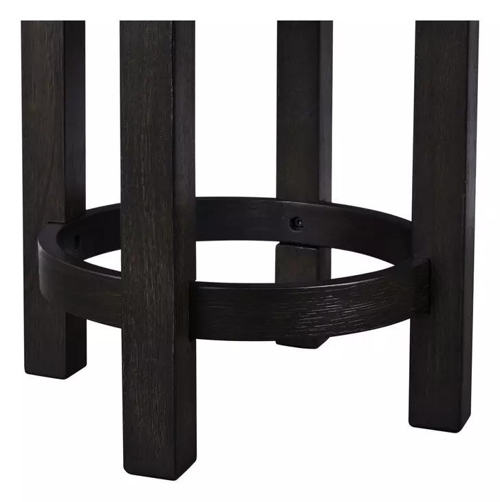 Weston Knubby Taupe Upholstered Swivel Console Stool