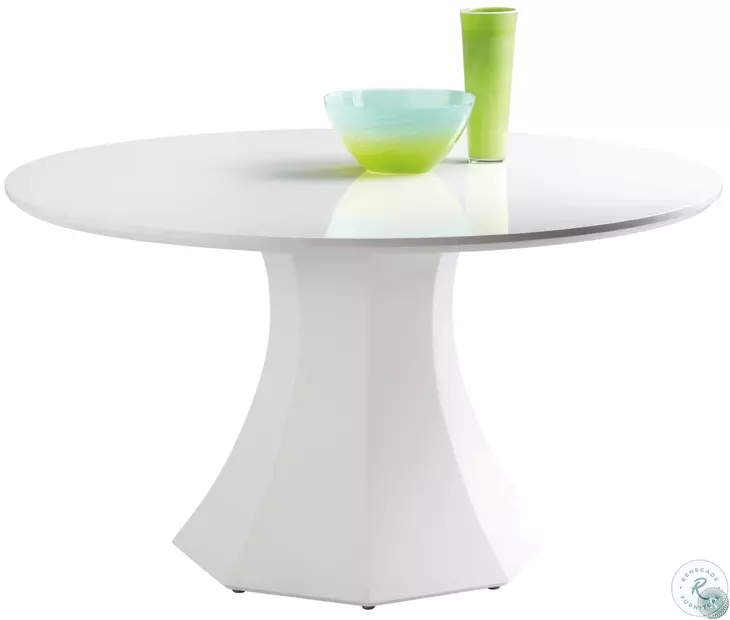 Sanara High Gloss White Large Dining Table