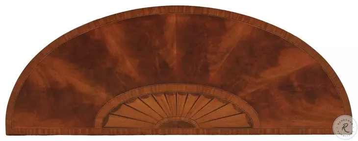 Hepplewhite Irish Mahogany Demilune Console Table