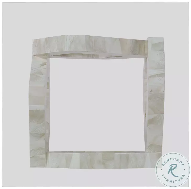 Clamstone Glass And Polished Clamstone Cocktail Table