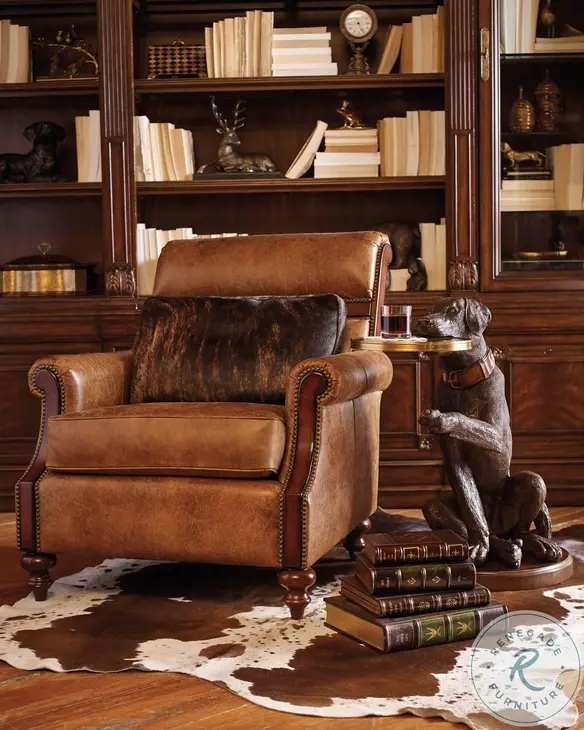 Labrador Metallic Brown Accent Table