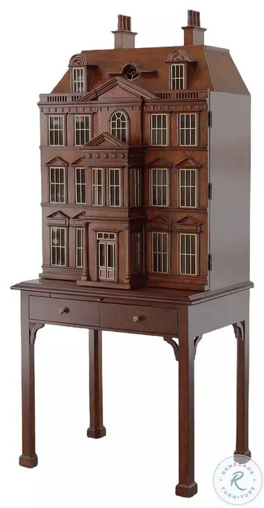 Dollhouse Georgian Mahogany Bar Cabinet From Maitland-Smith
