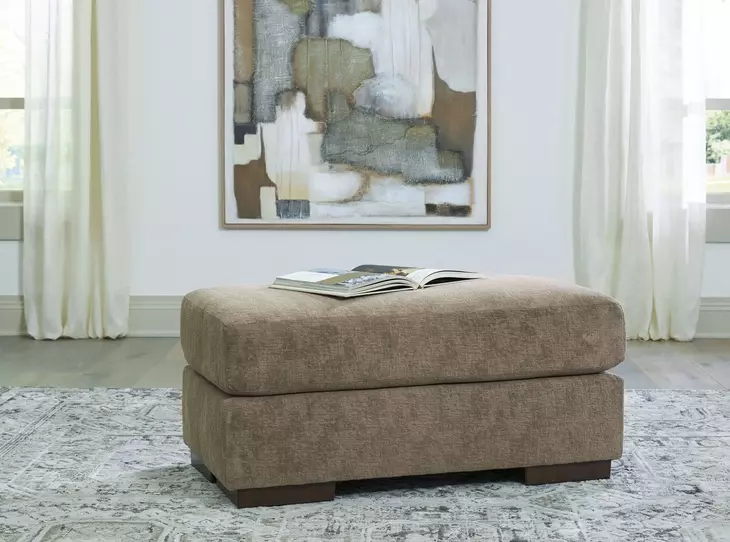 Meadowleaf Pecan Upholstered Rectangular Ottoman