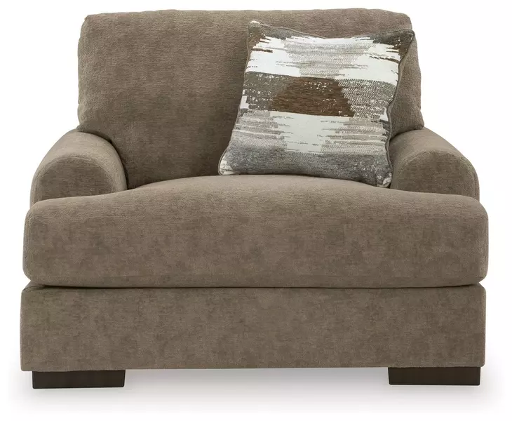 Nolenburg Pecan Upholstered Chair and A Half with Pillow