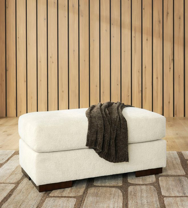 Meadowleaf Sand Upholstered Rectangular Ottoman