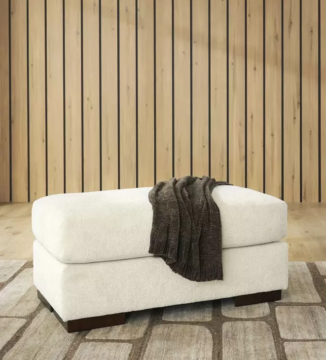 Meadowleaf Sand Upholstered Rectangular Ottoman