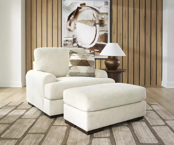 Nolenburg Sand Upholstered Chair and A Half with Pillow