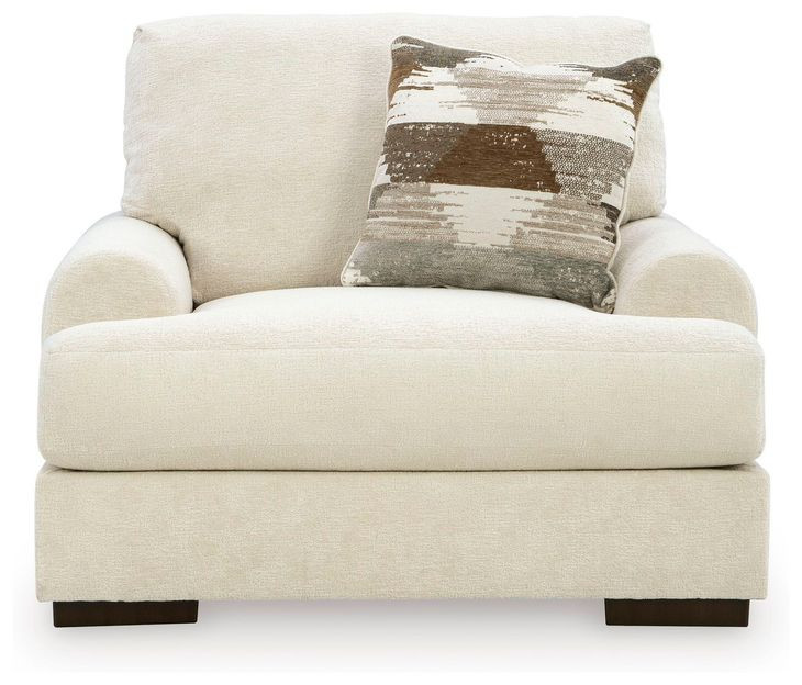 Meadowleaf Sand Upholstered Chair and A Half with Pillow