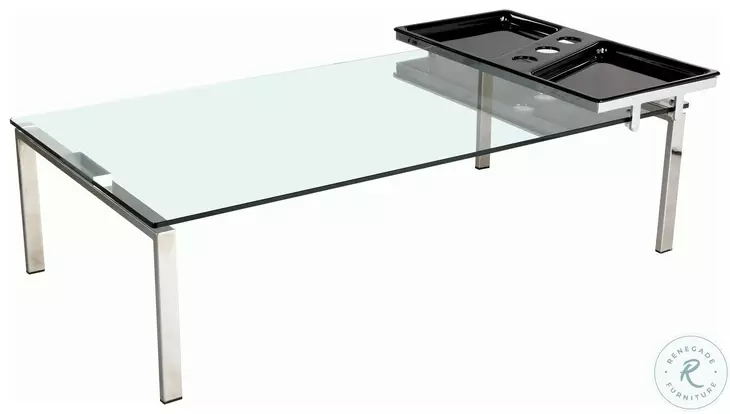 8151 Clear Glass Cocktail Table