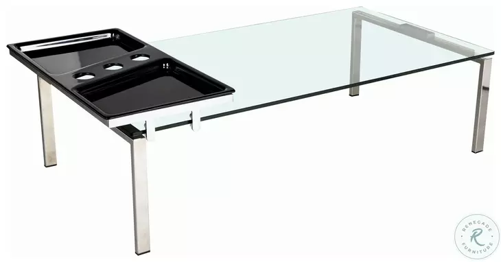 8151 Clear Glass Cocktail Table