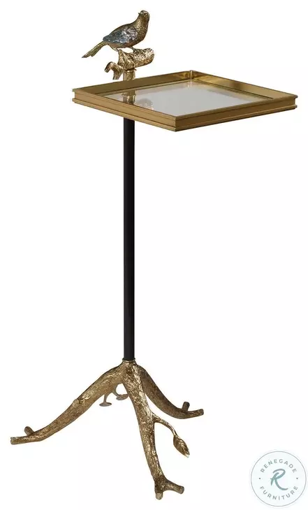 Tweet Brass And Iron Accent Table