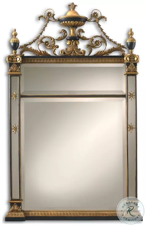 Canova Burnished Gold And Black Mirror