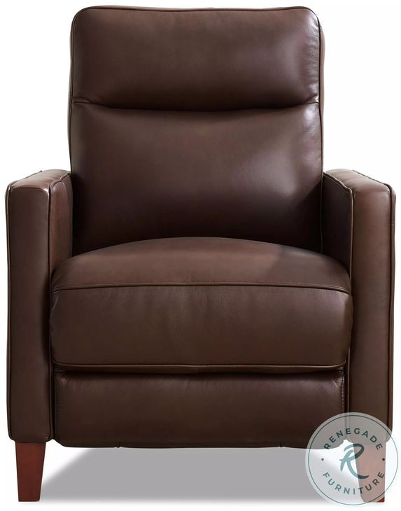 Arden Chestnut Leather Zero Gravity Power Recliner with Power Headrest and USB Charging