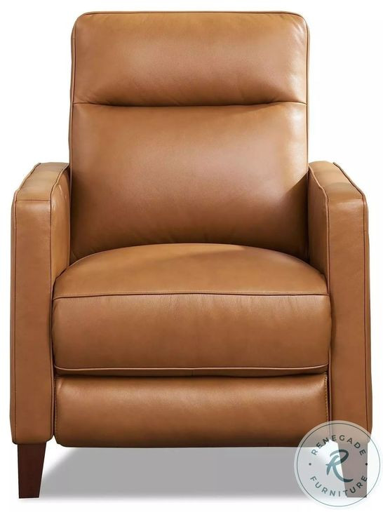 Arden Cognac Leather Zero Gravity Power Recliner with Power Headrest and USB Charging