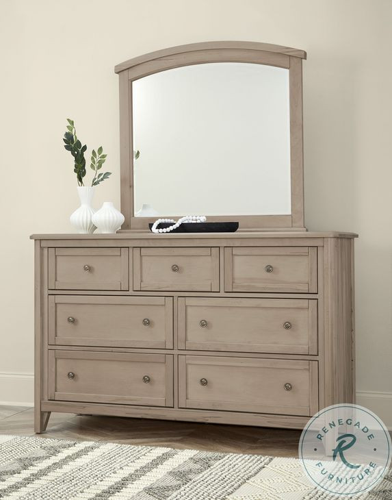 Woodbridge Shadow Gray Arched Mirror