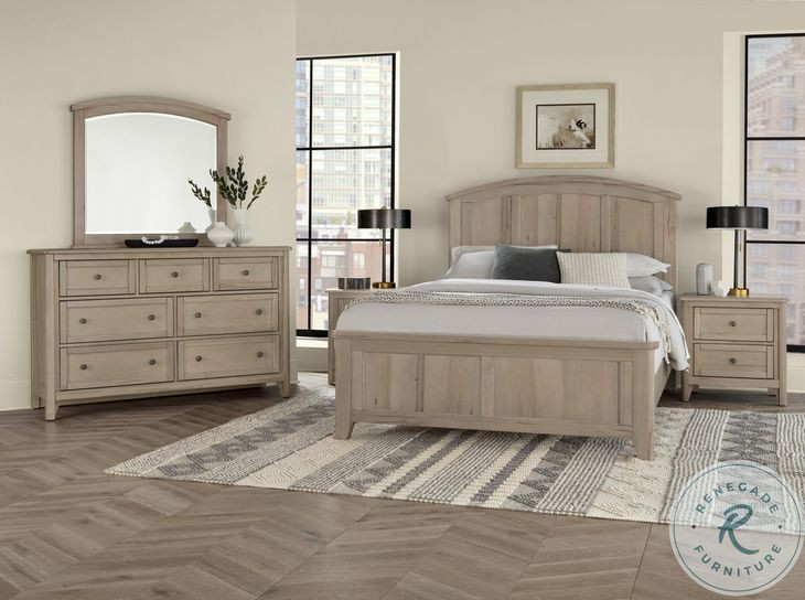 Woodbridge Shadow Gray Queen Arch Panel Bed