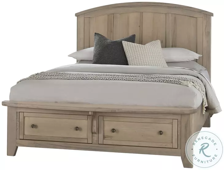 Woodbridge Shadow Gray Queen Arch Storage Platform Bed