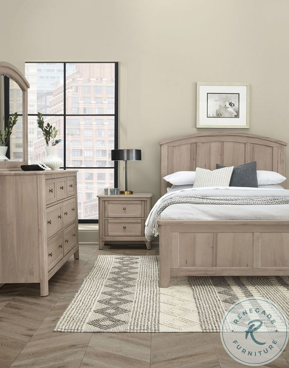 Woodbridge Shadow Gray Queen Arch Panel Bed
