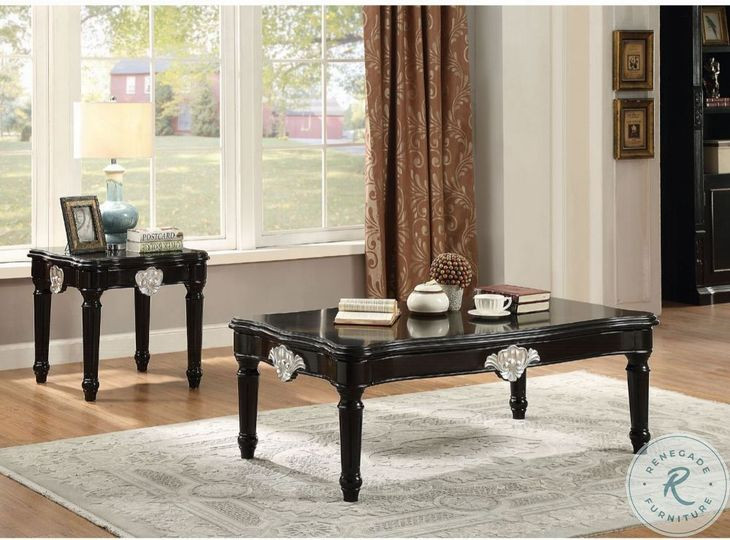 Ernestine Black Square End Table