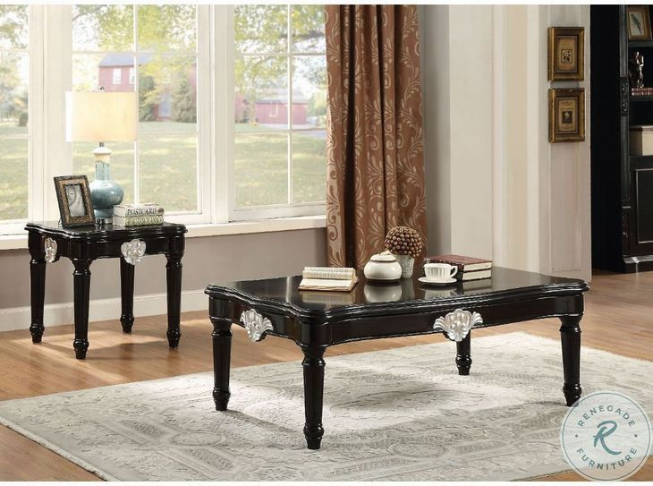 Ernestine Black Rectangular Coffee Table