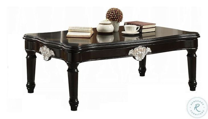 Ernestine Black Rectangular Coffee Table