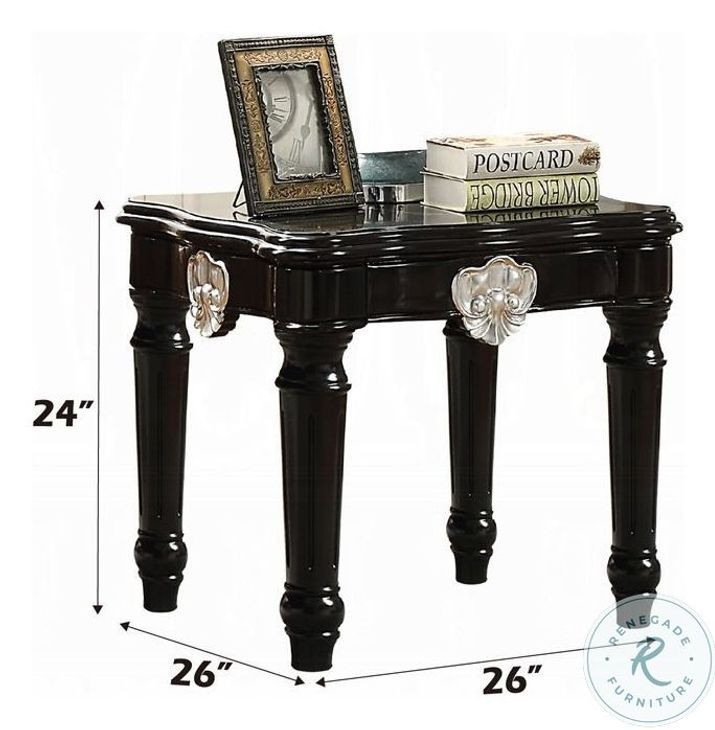 Ernestine Black Rectangular Occassional Table Set
