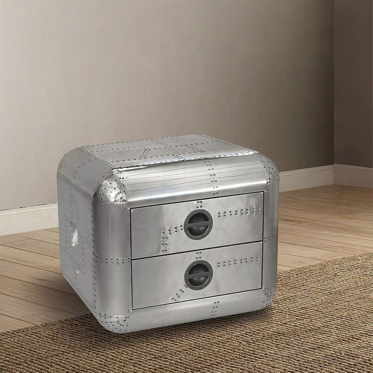 Brancaster Silver Square End Table