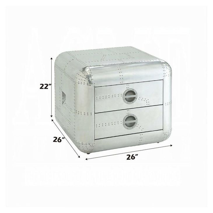 Brancaster Silver Square End Table