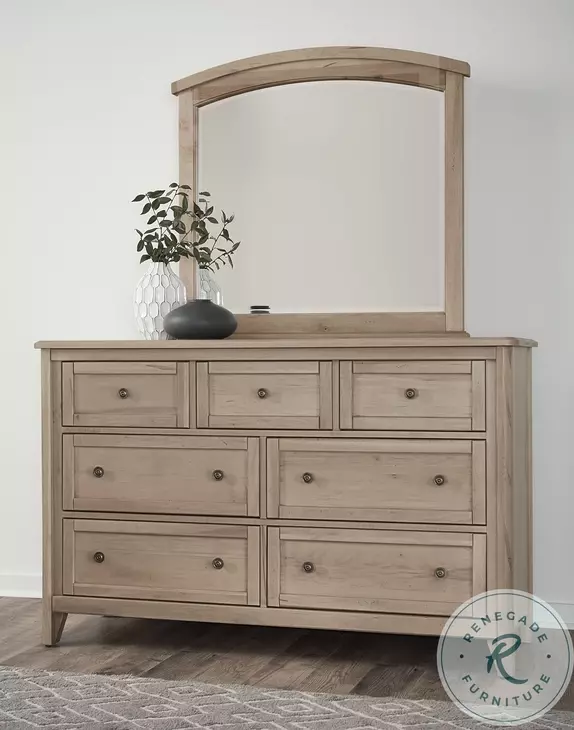 Woodbridge Clear Maple Arched Mirror