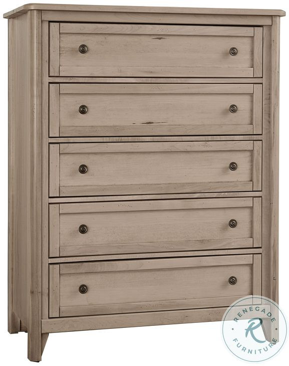 Woodbridge Clear Maple And White Upholstered Low Profile Bedroom Set