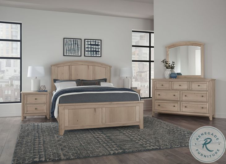 Woodbridge Clear Maple Queen Arch Panel Bed