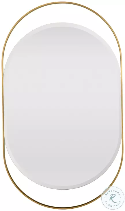 Track Soft Brass Mirror