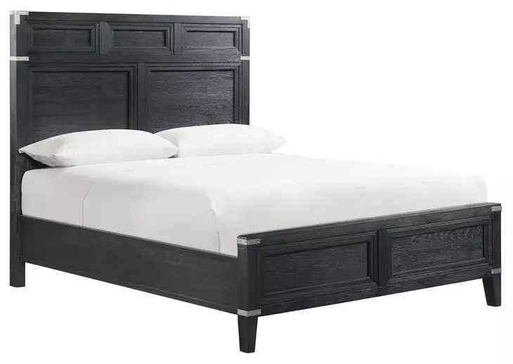 Laguna Weathered Steel Queen Panel Bed