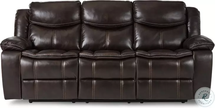 Bastrop Dark Brown Reclining Sofa