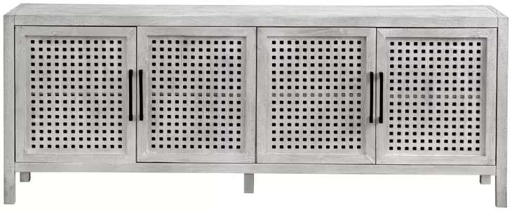 Pentak White Wash 4 Door Server