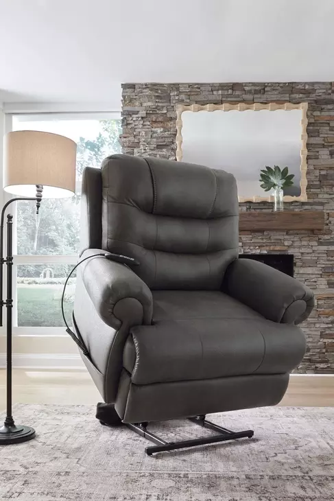 Created Comfort Granite Power Lift Recliner with Power Headrest and Heat Massage