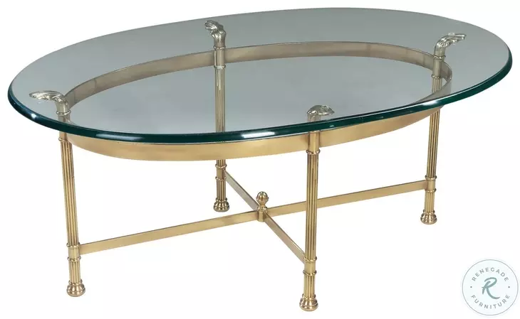 Classic Polished Solid Brass Cocktail Table