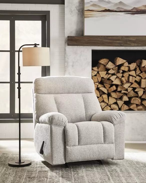 Mcarlie Cobble Stone Performance Fabric Rocker Recliner