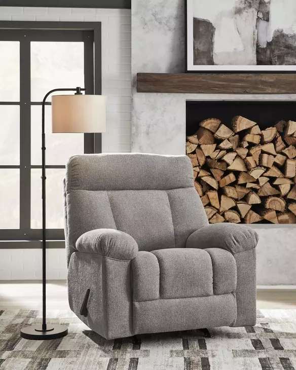 Mcarlie Smoke Performance Fabric Rocker Recliner